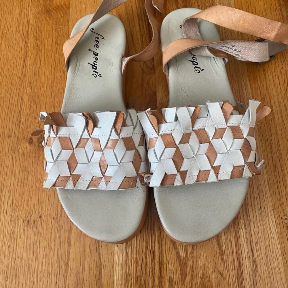 Free People platform wrap sandal